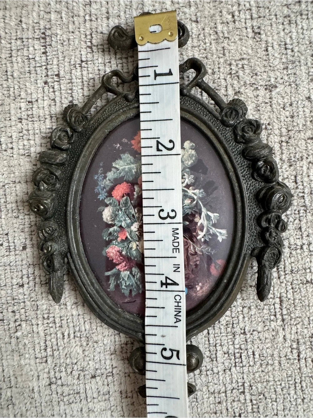 Vintage Italian Ornate Floral Wall Plaque - Unbranded